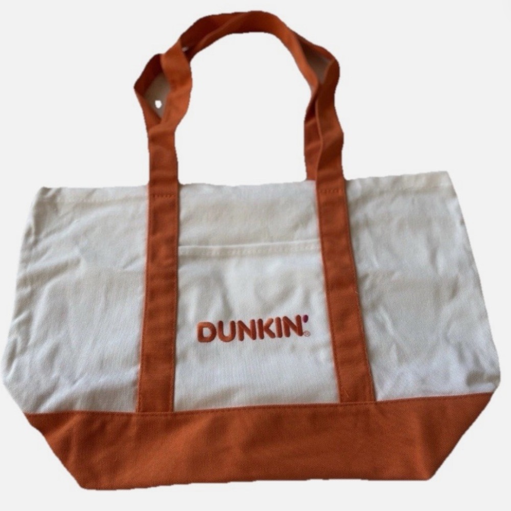 Dunkin White and Orange Tote Bag New condition